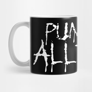 Hallows Eve Costumes Fake Metal Band Pumpkin Allergy Mug